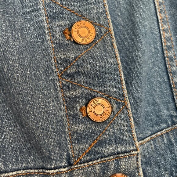 J.Crew Button Front Denim Midi Dress - Picture 6 of 6